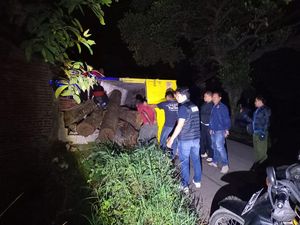 Dikejar Polisi, Truk Penebang Ilegal di Hutan Jati Pati Terguling Dikejar Polisi, Truk Penebang Ilegal di Hutan Jati Pati Terguling