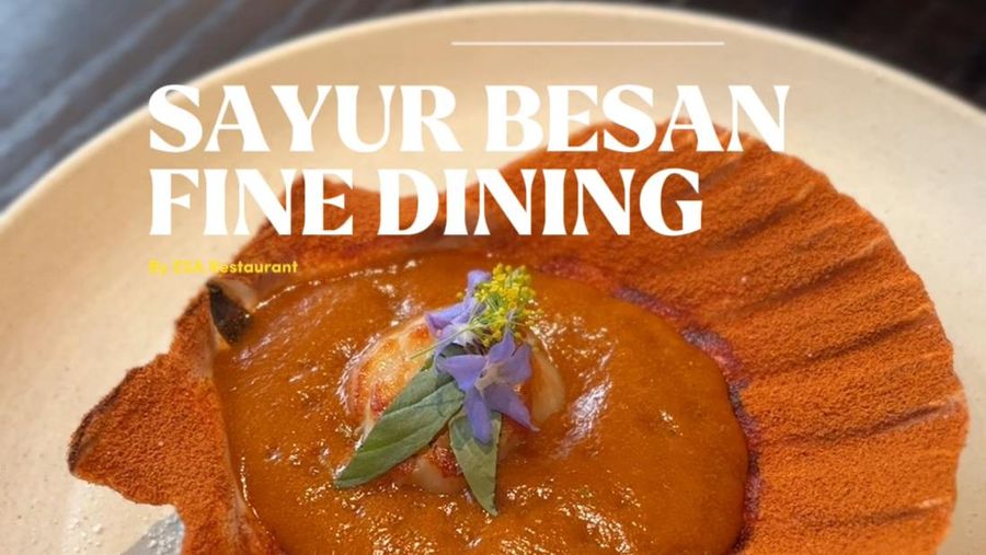 Video Uniknya Sayur Besan dan Tahu Gejrot di Restoran Fine Dining