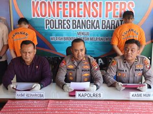 Dua Pria di Bangka Barat Diringkus Saat Hendak Jual Sabu