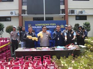Pengoplos LPG Subsidi di Temanggung Diciduk, Barang Bukti 812 Tabung Gas Pengoplos LPG Subsidi di Temanggung Diciduk, Barang Bukti 812 Tabung Gas