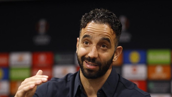 Ruben Amorim Soccer Football - Europa League - Europa League - Final - Manchester United Media Day - Old Trafford, Manchester, Britain - May 14, 2025 Manchester United manager Ruben Amorim during a press conference Action Images via Reuters/Jason Cairnduff