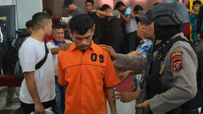Tampang pelaku Alva, anak bandar narkoba yang menjadi otak pelaku penyerangan polisi. (Dok. Polres Pelabuhan Belawan) anak bandar narkoba