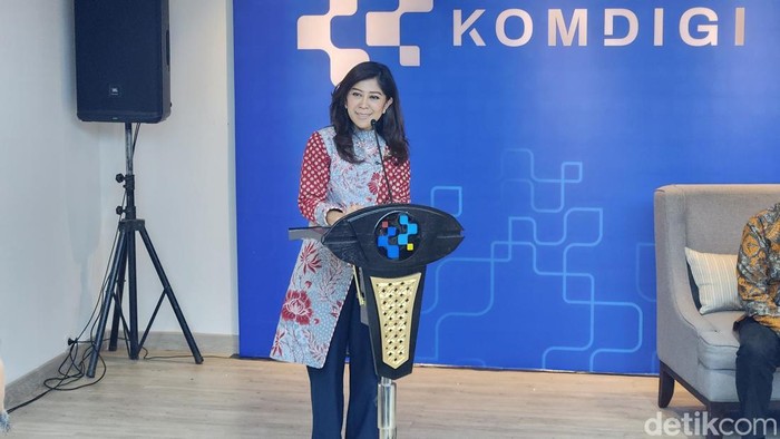 Menkomdigi Meutya Hafid. (Adrial/detikcom) Menkomdigi Meutya Hafid. (Adrial/detikcom)