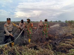 Polisi Tangkap Pelaku Pembakar 10 Hektare Lahan di Rokan Hilir Riau