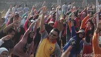 Senam Massal Buka Festival Peduli Sampah di Serang