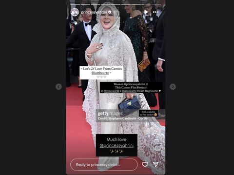 Syahrini Syahrini turut menghadiri Cannes Film Festival 2025 yang diadakan di Cannes, Prancis, pada 13-24 Mei 2025. Momen itu terungkap saat sang penyanyi solo melenggang di red carpet ajang bergengsi tersebut.