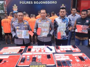6 Preman dan 17 Pelaku Narkoba Diringkus Polres Bojonegoro