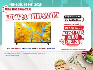 Murah Banget! Beli TV LED di Transmart Full Day Sale Hemat hingga Rp 3 Jutaan Murah Banget! Beli TV LED di Transmart Full Day Sale Hemat hingga Rp 3 Jutaan