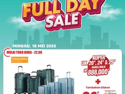 Harga Koper Diskon Gede-gedean di Transmart Full Day Sale