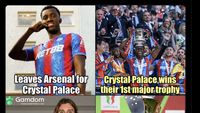 Meme Crystal Palace Juara Piala FA, Arsenal Ikut Kena Ledek
