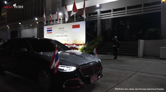 Mobil Mewah Mercedes-Maybach Prabowo di Thailand Mobil Mewah Mercedes-Maybach Prabowo di Thailand