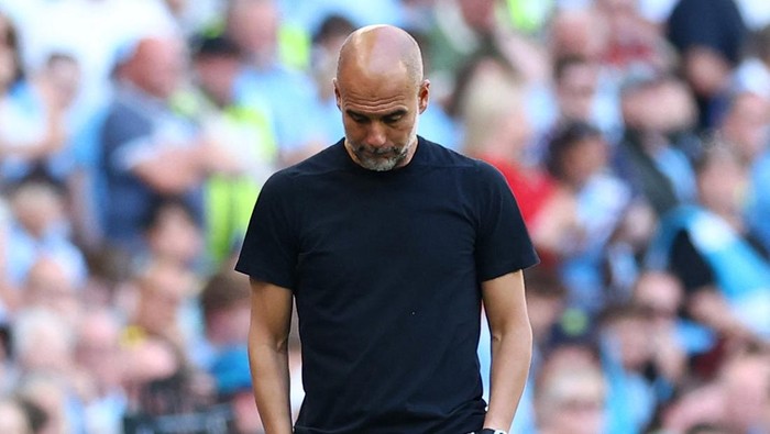 Soccer Football - FA Cup - Final - Crystal Palace v Manchester City - Wembley Stadium, London, Britain - May 17, 2025 Manchester City manager Pep Guardiola Action Images via Reuters/Andrew Boyers