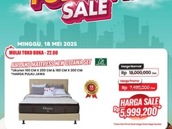 Cuma di Transmart Full Day Sale, Tempat Tidur Diskon hingga Rp 13 Jutaan
