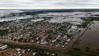 Foto Udara Banjir Rendam Jantung Pertanian Argentina