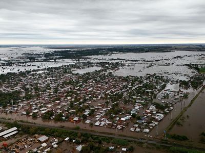 Foto Udara Banjir Rendam Jantung Pertanian Argentina