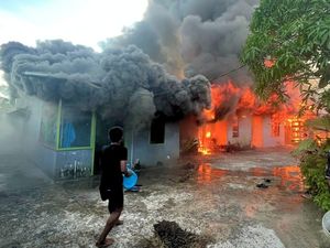 5 Rumah di Tarakan Terbakar, Api Cepat Membesar karena Pipa Gas Alam