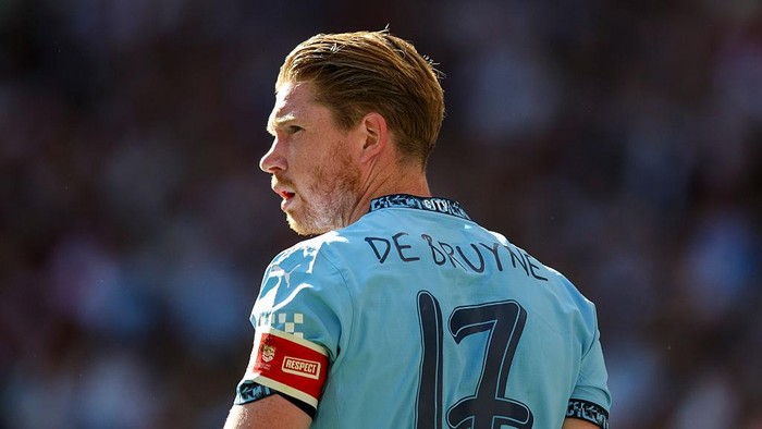 Kevin De Bruyne LONDON, ENGLAND - MAY 17: Kevin De Bruyne of Manchester City during the Emirates FA Cup Final match between Crystal Palace and Manchester City at Wembley Stadium on May 17, 2025 in London, England. (Photo by Robin Jones/Getty Images)