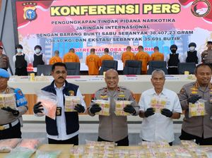 Polda Riau Bongkar Penyelundupan Narkoba Rp 46 M, 5 Kurir Ditangkap