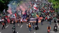 Demo Ojol di Surabaya