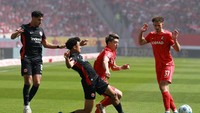 Ritsu Doan capai 10 gol bersama SC Freiburg di Bundesliga. Penyerang sayap kanan ini juga sumbang delapan assist (Reuters)