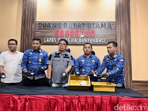 Polisi Selidiki 12 Paket Sabu dalam Lontong di Lapas Banyuwangi Polisi Selidiki 12 Paket Sabu dalam Lontong di Lapas Banyuwangi