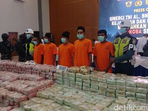 2 Ton Kokain-Sabu yang Diamankan TNI AL di Karimun Dimusnahkan 2 Ton Kokain-Sabu yang Diamankan TNI AL di Karimun Dimusnahkan