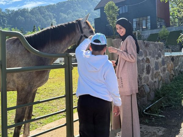 7 Foto Shireen Sungkar Pamer Vila Baru di Puncak, Dilengkapi Halaman Berkuda
