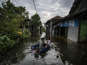 Tanggul Sungai Tuntang Jebol, 11 Desa di Demak Terendam Banjir Tanggul Sungai Tuntang Jebol, 11 Desa di Demak Terendam Banjir
