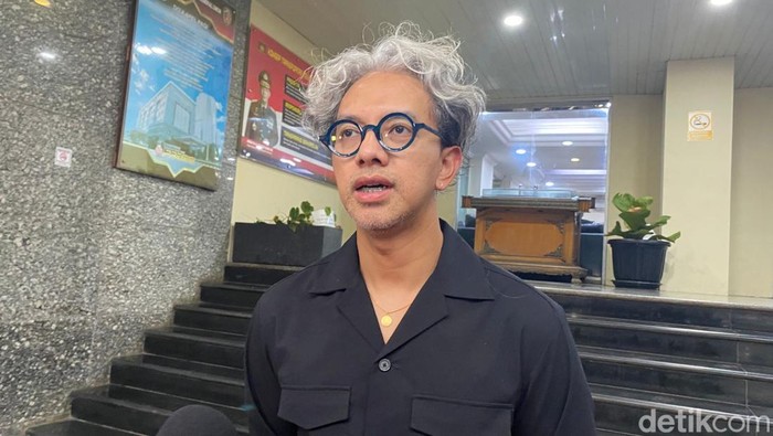 Desainer Didiet Maulana di Polda Metro Jaya. Didiet Maulana