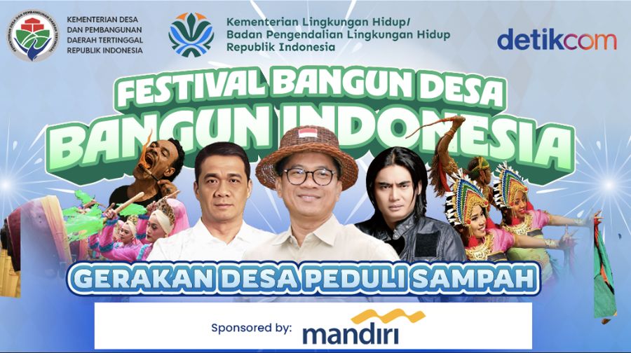 Festival Bangun Desa Bangun Indonesia, Mendes PDT Canangkan Gerakan Desa Peduli Sampah