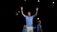 Kevin de Bruyne tak turun sebagai starter di laga terakhir Manchester City, meski masih masuk sebagai pengganti pada menit ke-85. Berbeda dengan Grealish, De Bruyne memang sudah jelas jalannya: ia akan pergi setelah 10 musim di klub. (Foto: REUTERS/Scott Heppell)