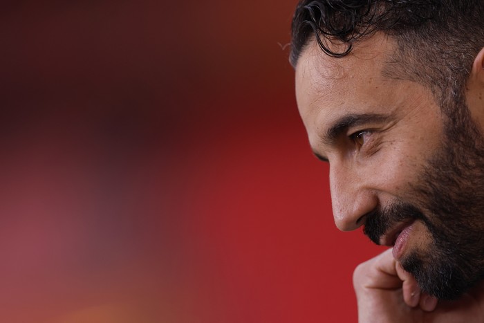SOCCER-EUROPA-TOT-MUN/PREVIEW Soccer Football - Europa League - Final - Manchester United Stadium Walk Around - San Mames, Bilbao, Spain - May 20, 2025 Manchester United manager Ruben Amo rim during the stadium walk around REUTERS/Andrew Couldridge Amorim