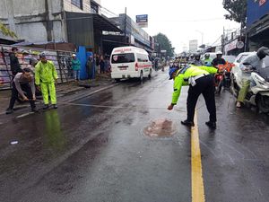 3 Sepeda Motor Tabrakan di Cimahi, 1 Orang Tewas