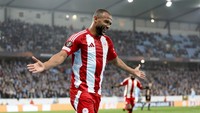 Ayoub El Kaabi - Olympiakos (Yunani) - 7 gol dari 8 laga (701 menit). Foto: AFP/ANDERS BJURO