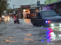 Sejumlah Titik di Klaten Kebanjiran Usai Hujan Deras
