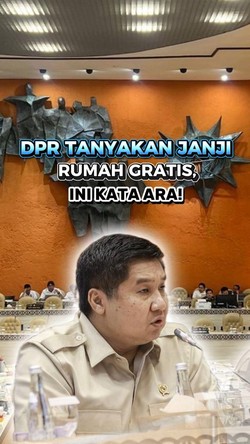 DPR Tanyakan Janji Rumah Gratis, Ini Kata Ara!