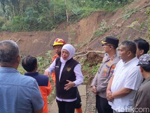 Gubernur Khofifah Siapkan Langkah Mitigasi Longsor di Trenggalek