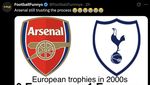 Meme Tottenham Juara Liga Europa, Arsenal Jadi Badut Eropa