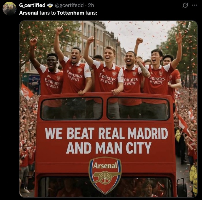 Meme Arsenal Meme Arsenal jadi badut Eropa usai Tottenham Hotspur juara Liga Europa.
