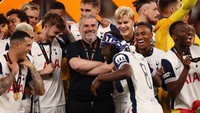 Tottenham Hotspur menjuarai Liga Europa 2024/2025 usai mengalahkan Manchester United di final. Foto: REUTERS/Isabel Infantes