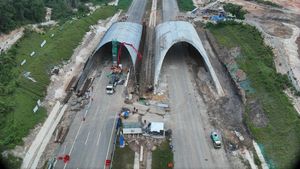 Penampakan dari Udara Proyek Jembatan Satwa di Tol IKN