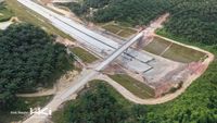 Penampakan Proyek Tol Lingkar Pekanbaru dari Udara