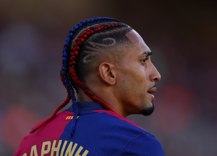 Soccer Football - LaLiga - FC Barcelona v Villarreal - Estadi Olimpic Lluis Companys, Barcelona, Spain - May 18, 2025   FC Barcelona's Raphinha REUTERS/Albert Gea