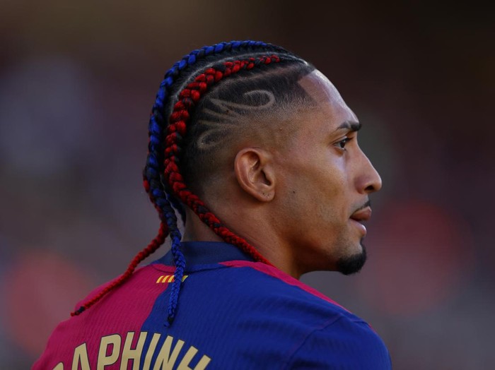 Soccer Football - LaLiga - FC Barcelona v Villarreal - Estadi Olimpic Lluis Companys, Barcelona, Spain - May 18, 2025   FC Barcelona's Raphinha REUTERS/Albert Gea