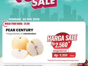 Buah Pir Banting Harga di Transmart Full Day Sale