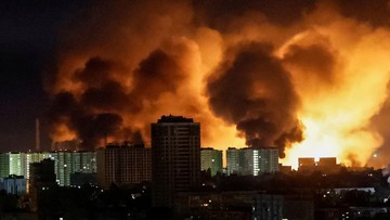 Detik-detik Ledakan Mengguncang Kyiv Saat Rusia Melancarkan Serangan Udara