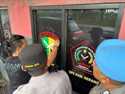 Polres Serang Tertibkan Atribut hingga Spanduk Ormas: Jaga Kondusivitas