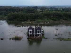 Potret Rumah Mewah Terbengkalai di Tengah Rawa Seluas 4 Lapangan Bola Potret Rumah Mewah Terbengkalai di Tengah Rawa Seluas 4 Lapangan Bola
