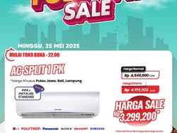 Beli AC Split 1 PK di Transmart Full Day Sale, Mulai Rp 3,2 Juta