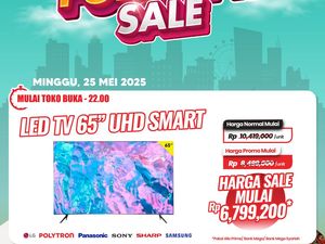 Transmart Full Day Sale! LED TV 65 Inch UHD Smart Diskon Rp 6 Jutaan